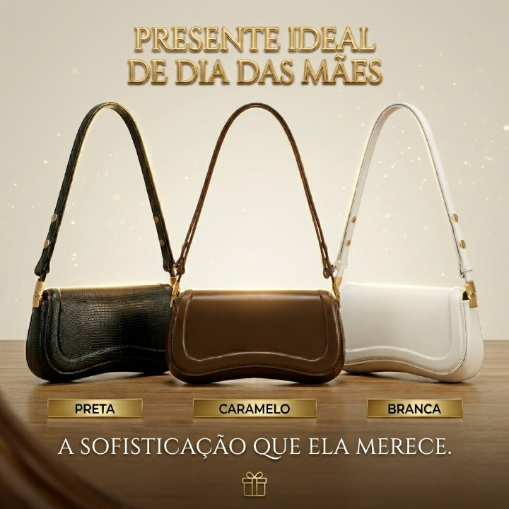 Bolsa de Ombro Feminina com Alça Ajustável Premium