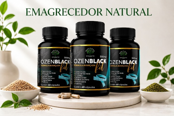 OzenBlack Ultra Blend – Complexo Natural 7 em 1 com Psyllium Purificado