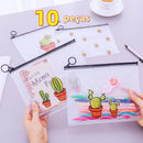 Kit 10 Necessaires Estampadas e Impermeáveis (21x17cm)