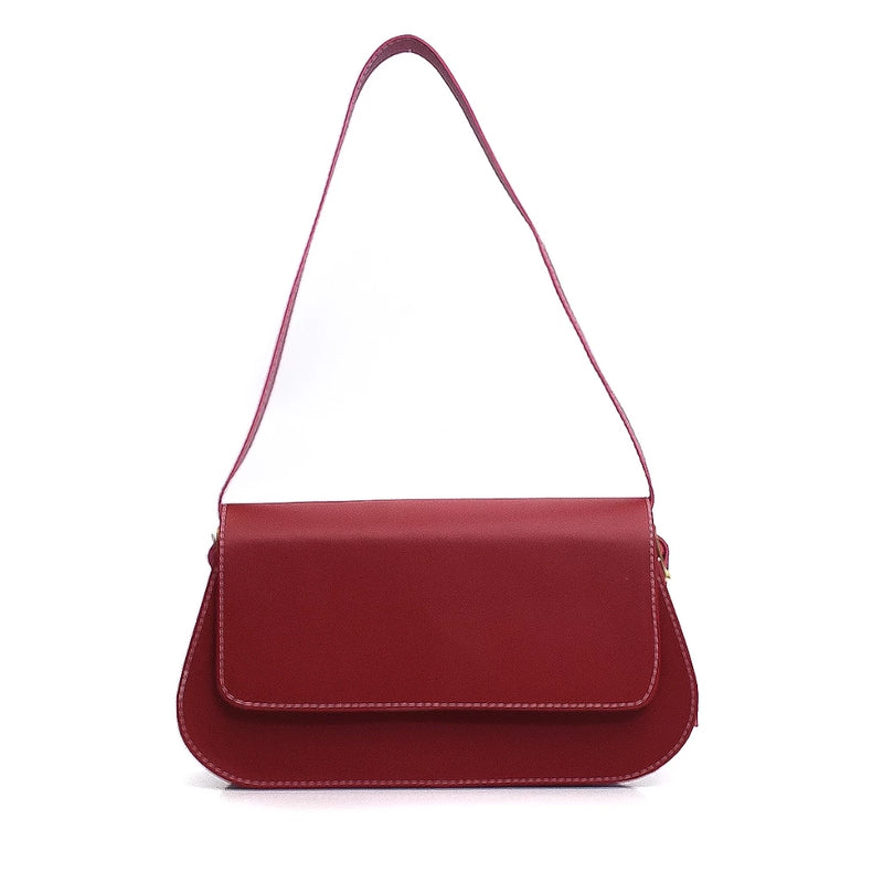 Bolsa Moda Premium Elegante Baguete Alça Ombro Minimalista