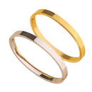 Pulseira Bracelete Liso Aço Inoxidáv Unissex