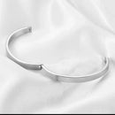 Pulseira Bracelete Liso Aço Inoxidáv Unissex