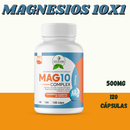SUPLEMENTO 10 TIPOS DE MAGNESIOS EM 1 SO POTE 120 CAPSULAS 500MG