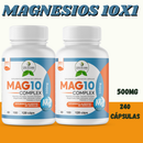 SUPLEMENTO 10 TIPOS DE MAGNESIOS EM 1 SO POTE 120 CAPSULAS 500MG