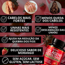Colágeno Hidrolisado Com Ácido Hialurônico Para Flacidez Cabelo Pele Unhas Anti-idade Rugas Celulite
