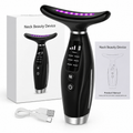 Massageador de Firmeza Facial e Pescoço Com Fototerapia Led 7 em 1