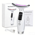 Massageador de Firmeza Facial e Pescoço Com Fototerapia Led 7 em 1