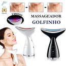 Massageador Facial e de Pescoço Mini "Dolphin" (Tratamento LED)
